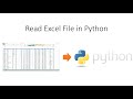 Read Excel from Python