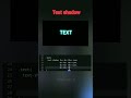 learn css text shadow property #html #css #text #shadow #coding #code #shorts