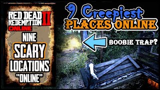 9 CREEPY PLACES & Locations (Including Scary Easter Eggs) - RDO Relaxing Gameplay