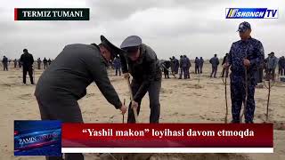 Surxondaryoda “Yashil makon” loyihasi davom etmoqda