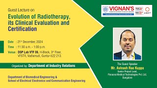 Insightful Guest Lecture on Evolution of Radiotherapy at Vignan's University 🌟