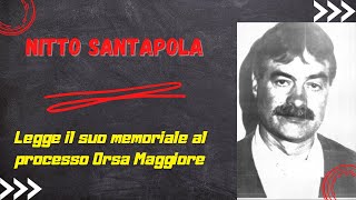 Nitto Santapaola legge il suo memoriale al processo Orsa maggiore - Corte d'assise di Catania