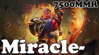 Dota 2 - Miracle- 7500 MMR Plays Ember Spirit vol 2 - Ranked Match Gameplay