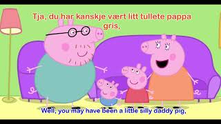 Learn Peppa Pig In Norwegian: Pappa Mister Brillene Sine