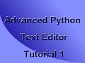 Make an Advanced Python Editor (Part 1): Setup