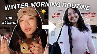 5AM WINTER MORNING ROUTINE | Vlogmas Day 5!