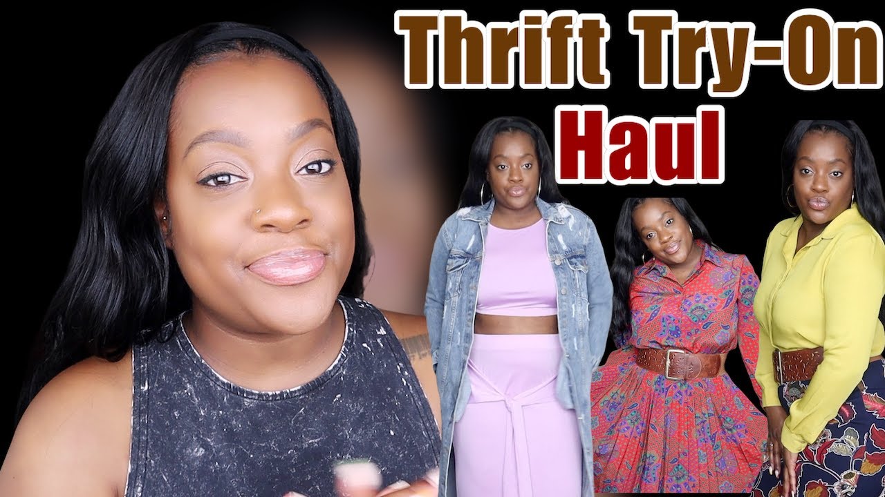 Thrifting Try On Haul Youtube
