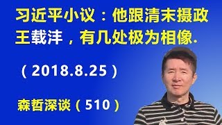 习近平小议：他跟清末摄政王载沣，有几处极为相像.（2018.8.25）