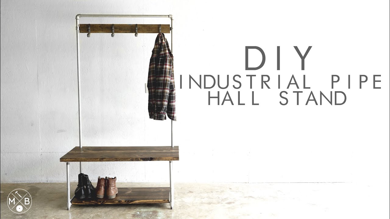 Diy Industrial Pipe Hall Stand Modern Builds Ep 37 Youtube