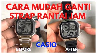 CARA GANTI RANTAI JAM CASIO AE1200