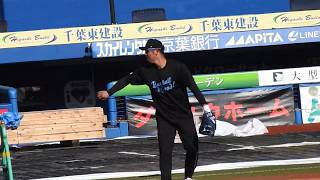 清田育宏選手自主トレ ファースト守備練習②(2020.01.19)ZOZOマリンスタジアム