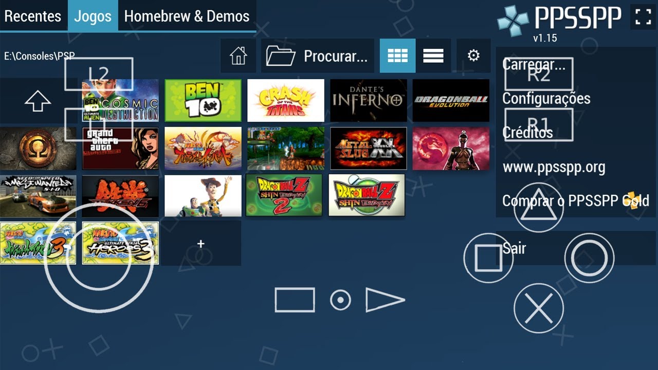 TÁ MUITO MELHOR!! Novo PPSSPP 1.15 Atualizado A MELHOR VERSÃO - YouTube