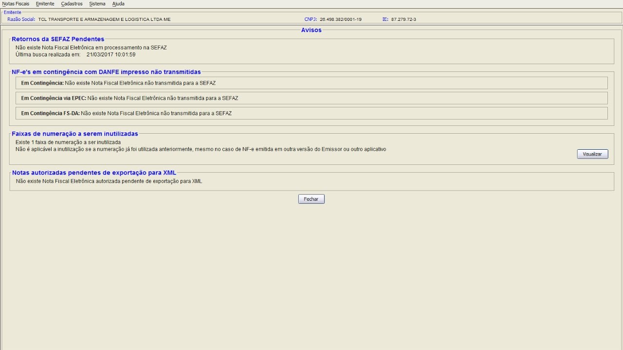 Correção De Comunicação Com A SEFAZ MG E MS CT-e E NF-e - YouTube
