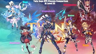 Twin Saga DPS Classes Comparison (Which class does the most DPS?)