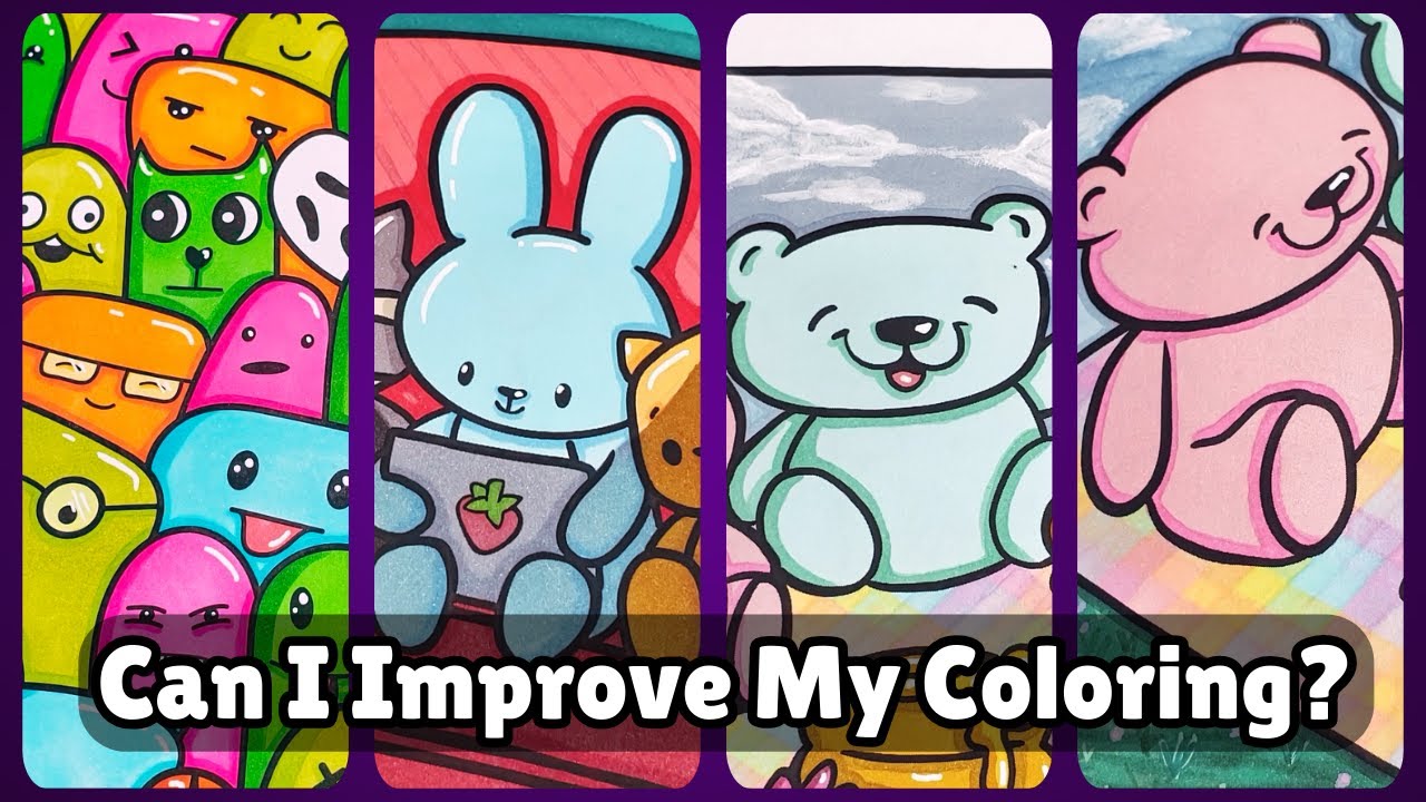 Trying Viral Coloring Techniques Youtube