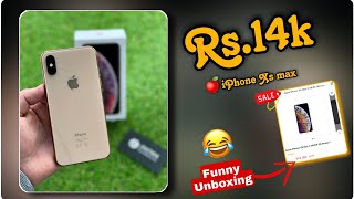 ₹14K iPhone Xs max🤯 From Cashify _ Funny Unboxing 😜_ #refurbished