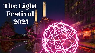 The Light Festival 2025  🇬🇧 | Battersea Power Station London Walk 🚶‍♀️🌟