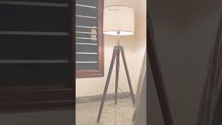 Tripod Floor Lamp With Jute Shade   #short #fyp