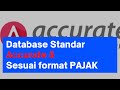 Database Accurate 5 STANDAR MASTER | Sesuai Format Pajak | pajaksmart.com