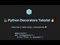 Python Decorators for Beginners In 5 Minutes!