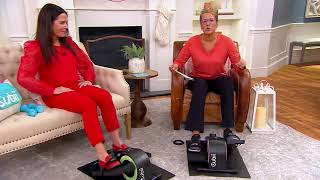 Cubii JR 2 Compact Seated Elliptical With Nonslip Mat & Footstraps on QVC
