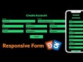 Responsive Form In HTML CSS - Login Form, Sign Up Form, Registration Form 🔥