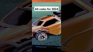 ✅️All Codes For 2024✅️ #rocketleague #shorts