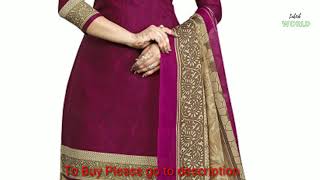 Rajnandini Women's Cotton Unstitched Salwar Suit (JOPL4005J_Purple_Free Size)