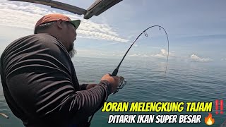 GIL4‼️ JORAN HAMPIR PATAH REEL MENJERIT KERAS DITARIK IKAN SUPER BESAR ‼️