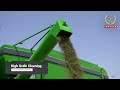 jangeer tractor mounted combine 510 working on moong with customer review…