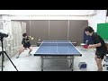 絶対取られないネット吸いつきドライブ＆3バウンドドライブショット【卓球おもしろ】table tennis