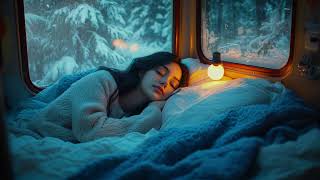 Snowstorm Serenity: Gentle Winds \u0026 Snowfall for Ultimate Peaceful Sleep