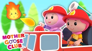 Fire Engine, Fire Engine + More | Mother Goose Club Cartoons #NurseryRhymes