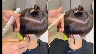 Creative Cutting Techniques | How to cut a creative Short Haircut for women