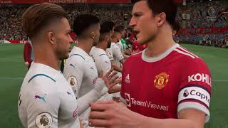 Manchester City vs Manchester United - Premier League - Ronaldo vs De Bruyne | FIFA 22
