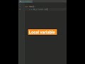 python program create Local variable