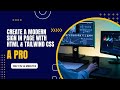 Create a Modern Sign In Page with HTML & Tailwind CSS | Responsive Login Form Design Tutorial