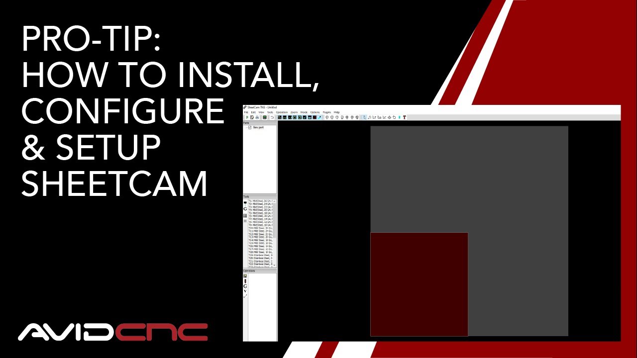 Pro Tip How To Install Setup Configure Sheetcam For Avid Cnc Youtube