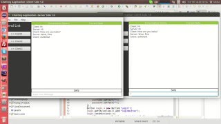 client - server chatting app using JavaFX