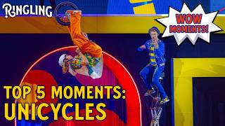 Top 5 Unicycle Moments that Shocked Me 😮 | Ringling Circus