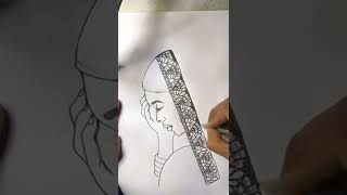 how to draw a beautiful traditional bride very easy | girl drawing #shorts #youtubeshorts