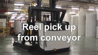 Paper roll handling at Sappi Alfeld with Rocla AGVs