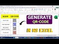 Day3/Day30 Generate QR Code Like a PRO in MS Excel!