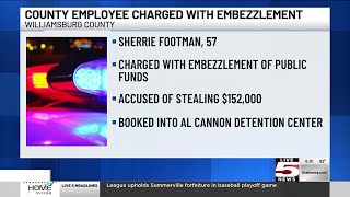 VIDEO: Former Williamsburg County employee faces embezzlement charge