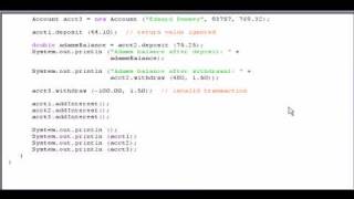 Creating your own Java Classes Part 3
