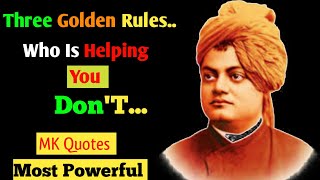 Three Golden Rules!!⭐Who Is Helping You Don't.😍Most Powerful Quotes!!❤#swamivivekananda