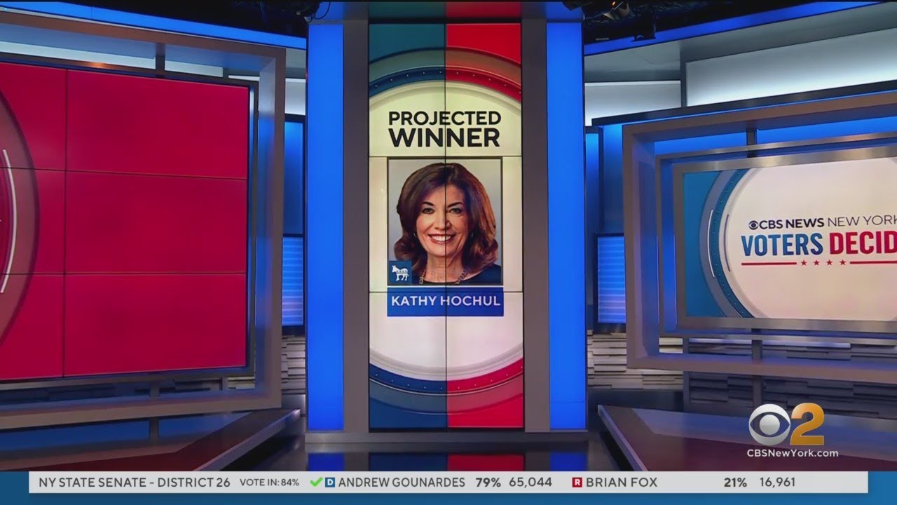 CBS News Projects Kathy Hochul Wins New York Governor's Race - YouTube