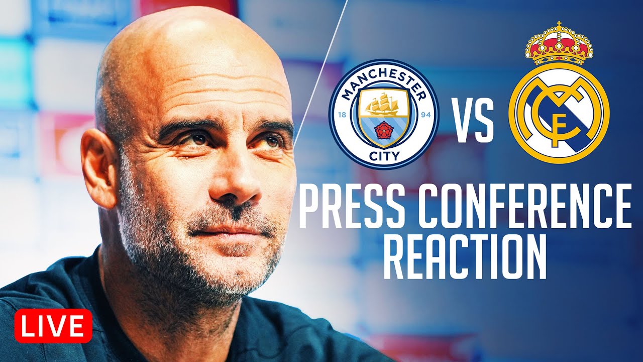 PEP GUARDIOLA PRESS CONFERENCE REACTION - LIVE - YouTube