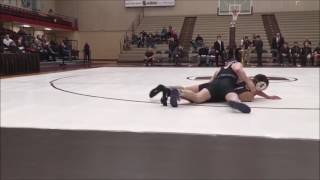 Former F-M wrestler Paddy Quinlan competing in college