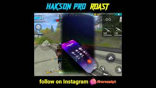 hakson pro gaming roast 😂| free fire youtuber roasting video 🤣#shorts#youtubeshort#freefireshorts